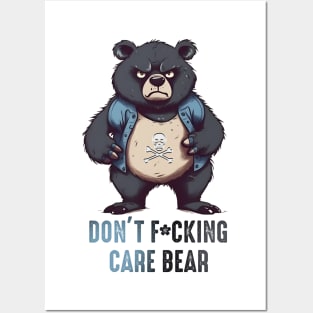 Don't F*cking Care Bear Posters and Art